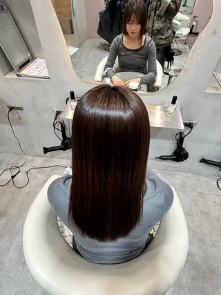 ロング ヘアアレンジ 美髪縮毛矯正/ 透明感カラー吉田光佑のヘアスタイル