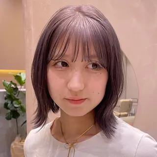 ショート カラー レイヤー/柔らか 透明感カラー/ゆきなのヘアスタイル