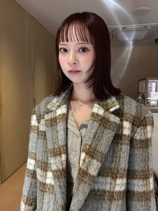 セミロング ボブ/ヘアセット 結婚式卒業式アレンジのヘアスタイル