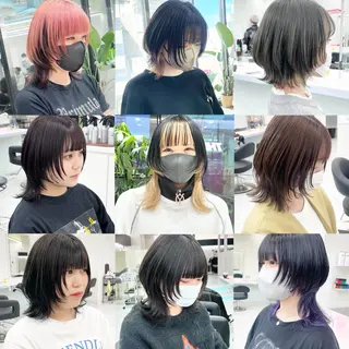 ショート カラー SALOWIN 札幌大通り店所属・🏆ウルフ/レイヤー 指名No.1山口圭佑のヘアスタイル