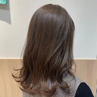 セミロング 💗モデルカット 募集中のヘアスタイル
