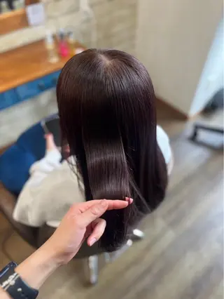 セミロング カラー ティセラ💖 カットモデル募集中のヘアスタイル