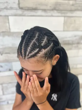 セミロング B-W ⭐️REIKOのヘアスタイル