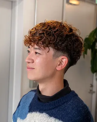パーマ メンズ kyoモデル 募集中のヘアスタイル