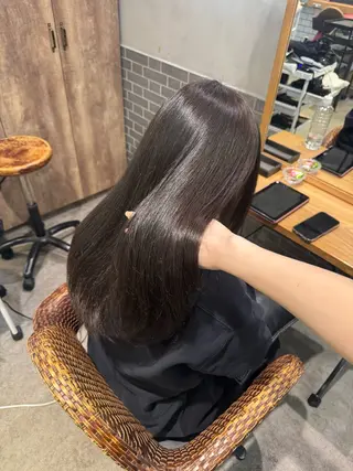 ロング カラー 暖色カラー🤎Red Neo meiのヘアスタイル