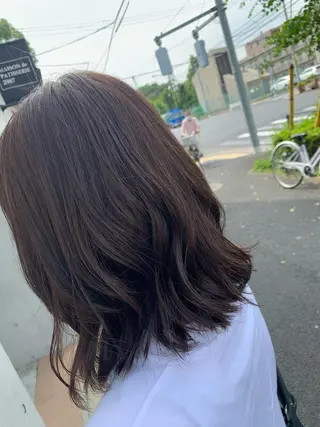 ミディアム 通い続けられるサロン ママ美容師　明日香のヘアスタイル
