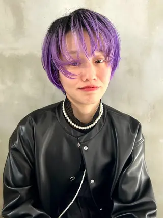 ショート カラー ショート/ウルフ ハイトーン/カイセイのヘアスタイル