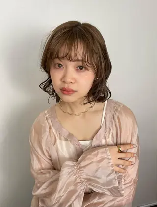 ミディアム カラー Sana 🦢のヘアスタイル