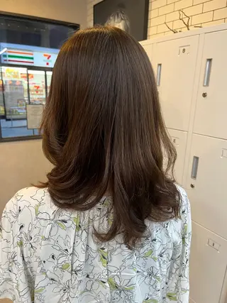 セミロング パーマ 大人女子&髪改善専門 Nobuフリーランスのヘアスタイル