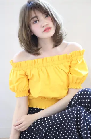 ミディアム 鎌倉 彩のヘアスタイル
