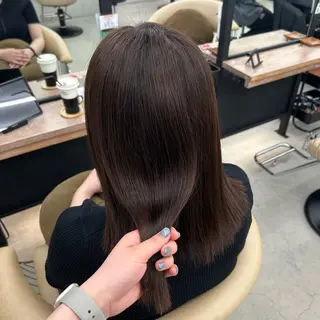 セミロング くろかわ まいのヘアスタイル