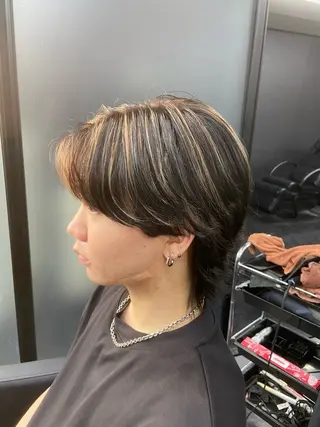 ショート カラー メンズ ミルボンAujua認定サロン Ria OSAKA 梅田所属・メンズ特化/ マンツーマン/Ryuのヘアスタイル