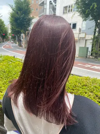 ロング カラー ヘアアレンジ TSUNA 🌙 Lim 五反田のマツエク・マツパデザイン