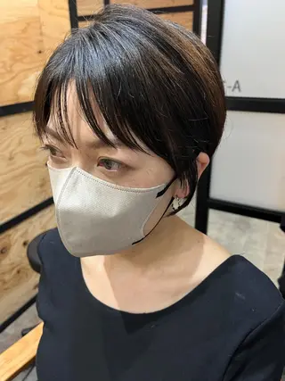 ショート カラー パーマ ヘアアレンジ メンズ キッズ ネイル マツエク・マツパ アイブロウ 久木原 ゆりのヘアスタイル