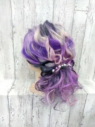 ロング カラー パーマ ヘアアレンジ ネイル キッズ メンズ マツエク・マツパ HIME. ＊*ヒメドットのヘアスタイル