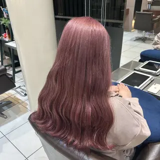カラー ロング ブリーチ/縮毛矯正/ モデル募集中🎀🐇のヘアスタイル
