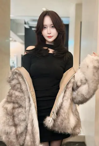 セミロング 中韓🇨🇳🇰🇷 🤍TAKAHIROのヘアスタイル