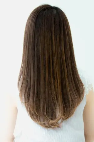セミロング ロング カラー 内藤 達也のヘアスタイル