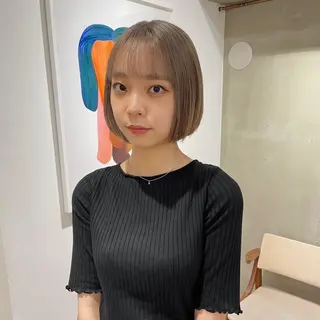 ショート カラー 髪質改善カラー/ボブ 🌻Mutsumiのヘアスタイル