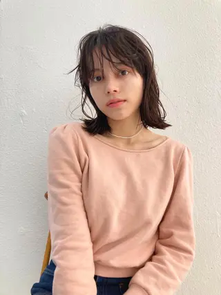 ミディアム お洒落ベージュ🤎 代官山shibukiのヘアスタイル