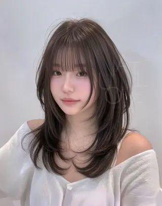 ミディアム 🎀LUNA🎀 レイヤーカット/艶髪のヘアスタイル