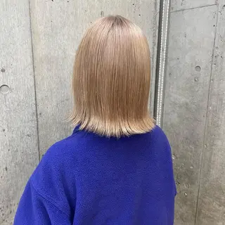 ミディアム ハイトーンカラー 優海のヘアスタイル