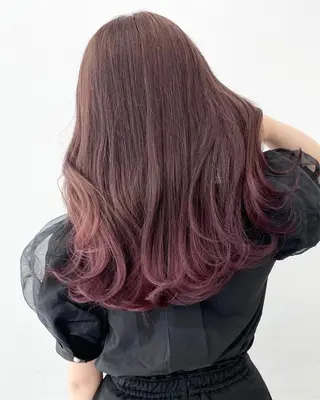 ミディアム カラー 【公式】amble luxe池袋東口🩷のヘアスタイル