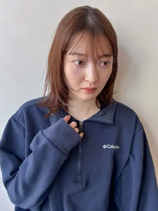 カラー ボブ/ミディアム 親しみやすさ/さくらのヘアスタイル