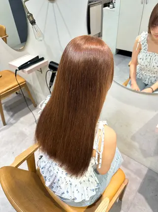 ロング カラー HANAME 原宿美容室のヘアスタイル
