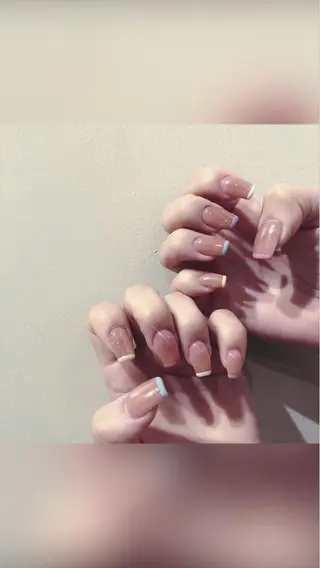 ネイル ˚✧⁺⭐︎༚moca miyuu⁎⁺˳✧༚のネイルデザイン