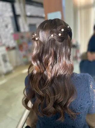 ロング 下村 和香奈のヘアスタイル