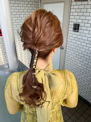 ヘアアレンジ 大人可愛いヘアメイク 💋🧚‍♀️しずかのヘアスタイル