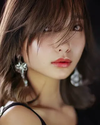 セミロング パーマ カラー 松尾 泰伸のヘアスタイル