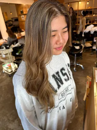 ロング カラー レイヤー/ナチュラル 💐nao.のヘアスタイル