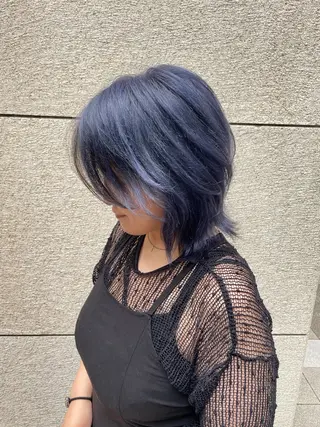 ミディアム カラー 🌕ダブルカラー/ ハイトーン/松本🌕のヘアスタイル