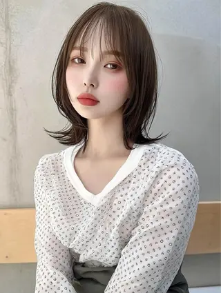 セミロング 岡田 望愛🫧のヘアスタイル