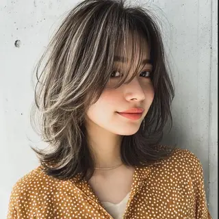 カラー ブリーチなし透明感 カラー✨横山 佳希のヘアスタイル