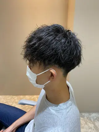 パーマ メンズ 梅田中崎町メンズ 美容師ユースケのヘアスタイル