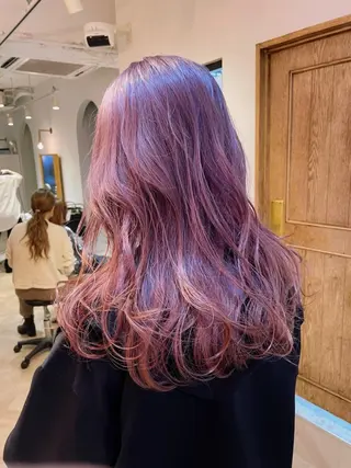 カラー ミディアム パーマ ヘアアレンジ アイブロウ マツエク・マツパ 初めでも安心🌟 newi町田✂のヘアスタイル