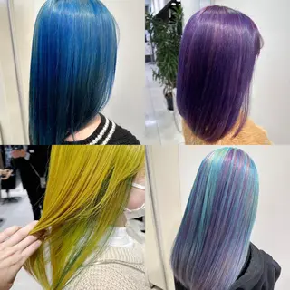 セミロング カラー 透明感カラー 板橋　島村美咲のヘアスタイル
