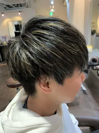 ショート カラー メンズ 💎赤み消しカラー 特化型デザイナー💎のヘアスタイル