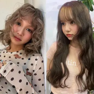 カラー ness 一花のヘアスタイル