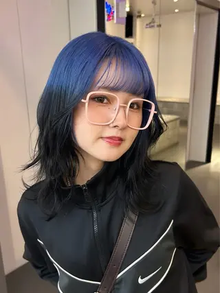 ミディアム MiRI💜地毛級 エクステ✖似合わせ技のヘアスタイル