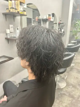 ミディアム パーマ メンズ ♦️お任せ美容師♦️ ★ヤマフジ★のヘアスタイル