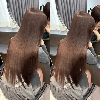 ロング 今話題の艶髪矯正 美艶カラー/FUKAのヘアスタイル