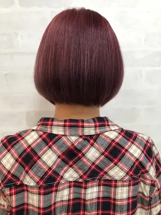 ショート カラー 似合わせ/透明感カラ ー/QUATRO谷口のヘアスタイル