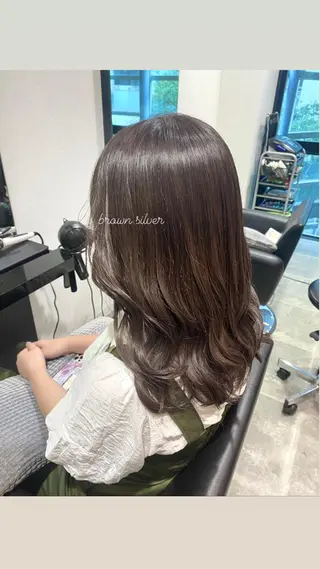 ロング カラー 髪質改善/艶カラー 🎀レイヤーカットのヘアスタイル