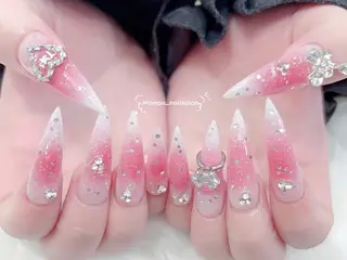 ネイル MoMoA Nail ネイル長さ出し専門店のネイルデザイン