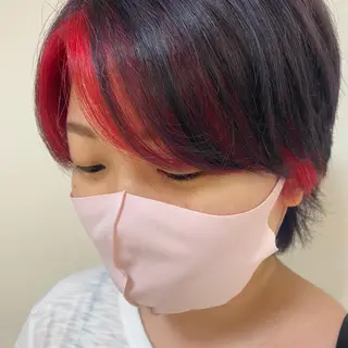 ショート カラー 🌈haru🌻 藤沢ハイトーン🌈のヘアスタイル