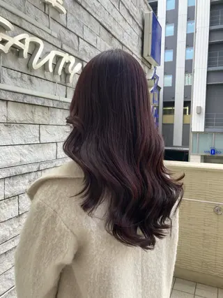 ロング カラー ピンクカラー🎀 米津 美佑のヘアスタイル